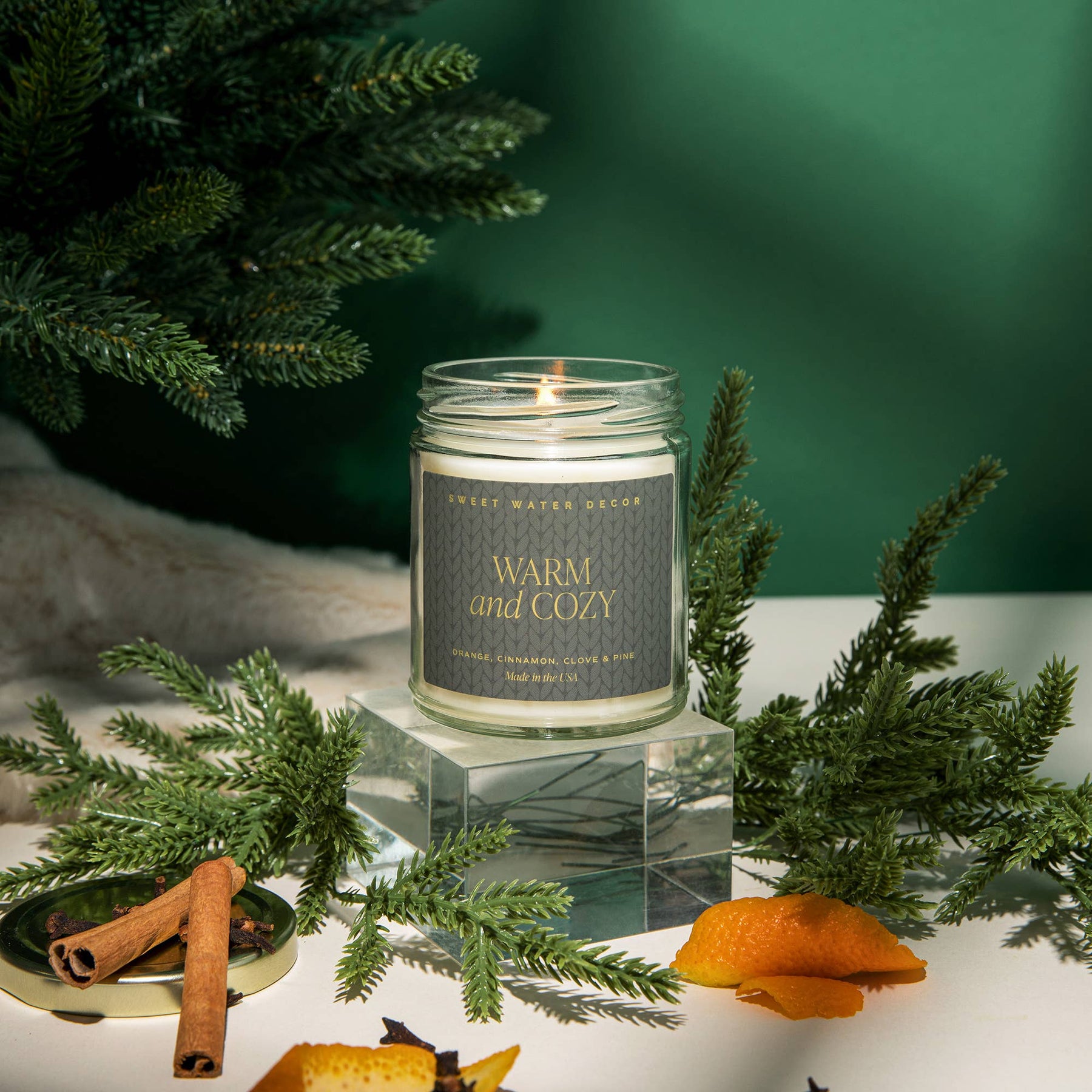 Sweet Water Decor - *NEW* Warm and Cozy 9 oz Soy Candle - Home Decor & Gifts