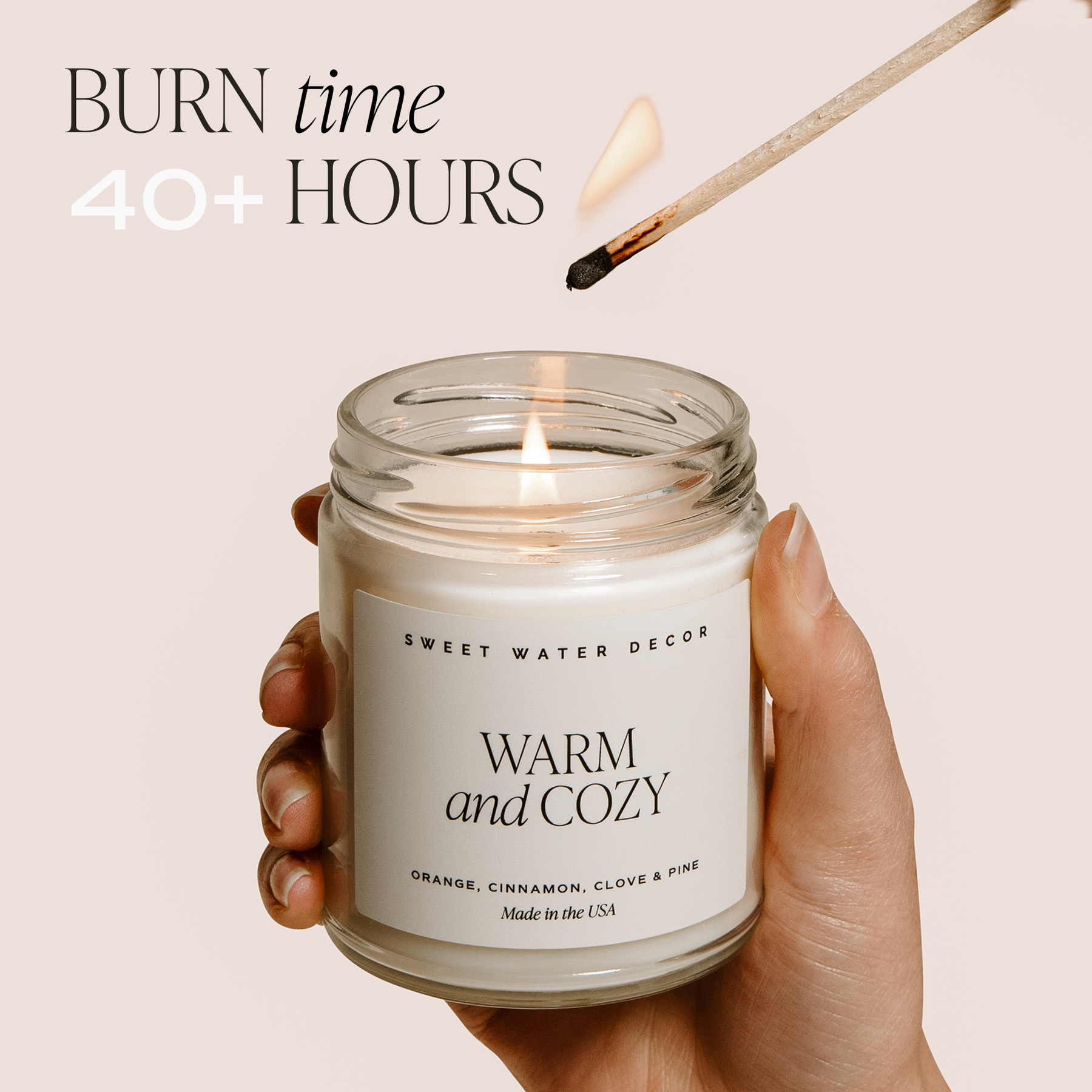 Sweet Water Decor - *NEW* Warm and Cozy 9 oz Soy Candle - Home Decor & Gifts