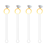 Drink Stir Sticks - Bling Ring - Acrylic Sticks