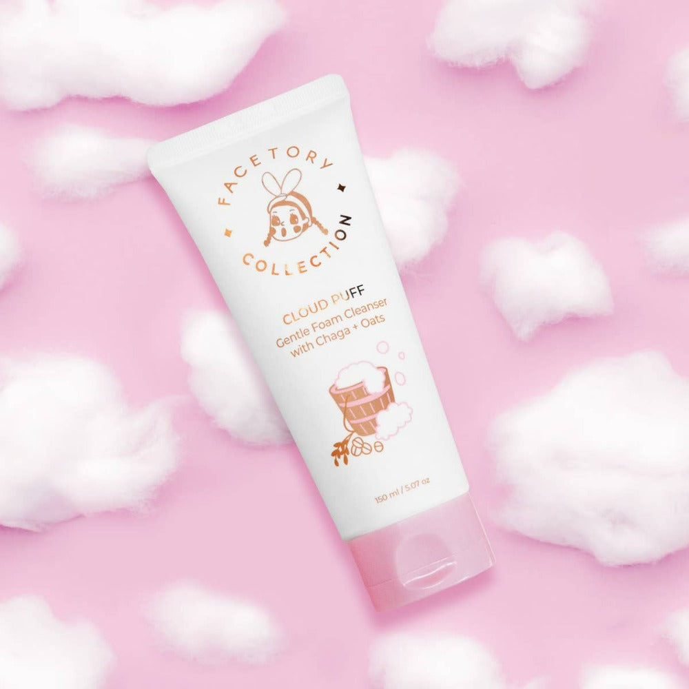 Cloud Puff Gentle Foam Cleanser with Chaga + Oats - FaceTory