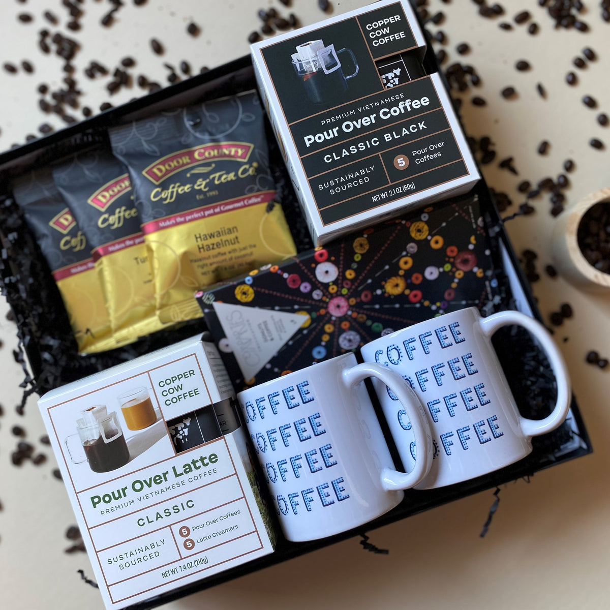 Vabean 5 Pieces Coffee Gift Set Coffee Gift Box Coffee