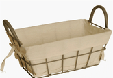 Wire Basket with Cloth Liner - Small