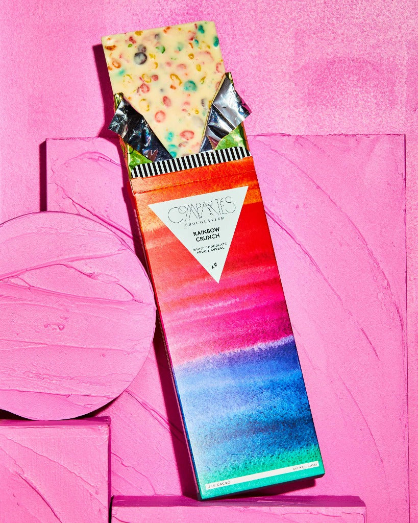 Rainbow Crunch Cereal Chocolate Bar - Compartes Chocolate