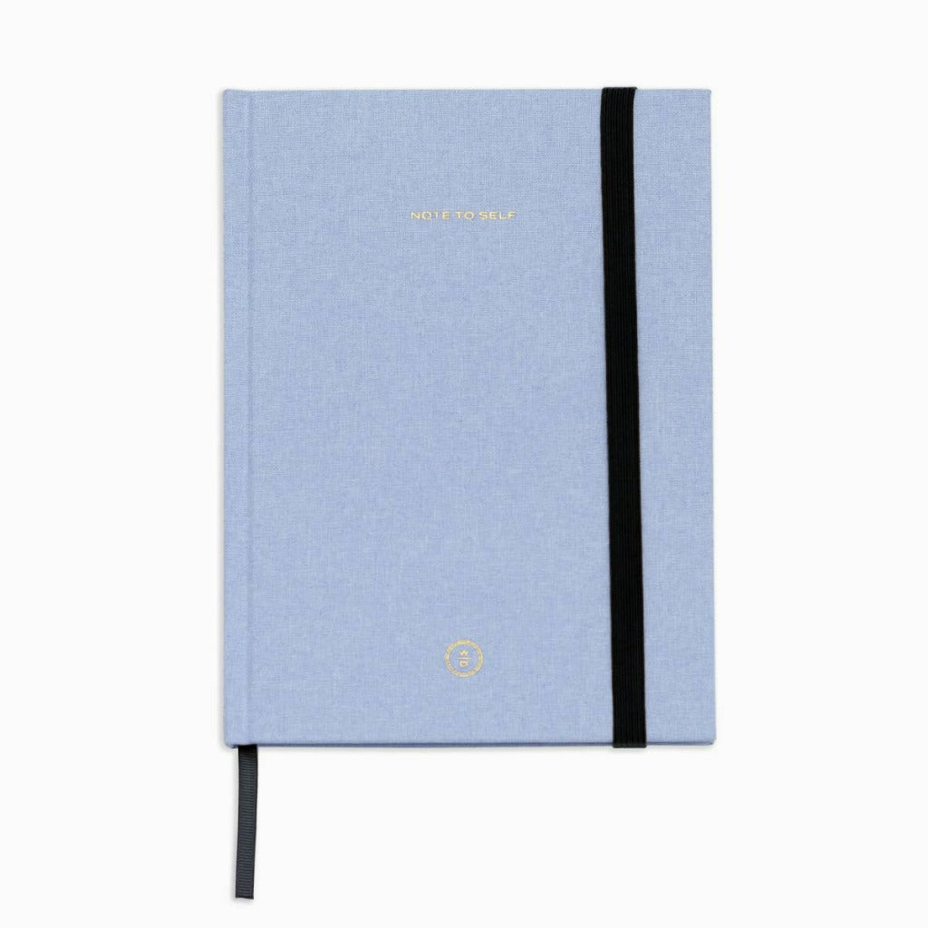 Light Blue Linen Note to Self-Journal - Wit & Delight
