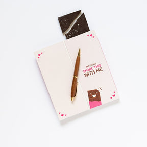 Chocolate with a "I Love You More Than Chocolate Card" - Sweeter Cards Chocolate